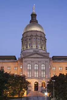 Images Dated 22nd July 2014: USA, Georgia, Atlanta, Georgia State Capitol Building, state house