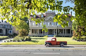 USA, Georgia, Macon, College Street, Historic District, 1950 Dodge Pickup Truck