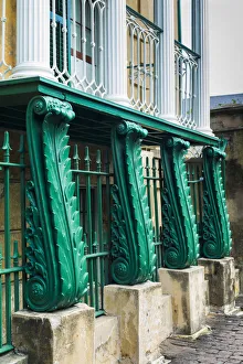 Deep South Prints: USA, Georgia, Savannah, building detail, Oglethorpe Square
