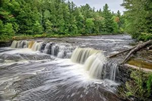 Woodlands Prints: USA, Great Lakes, Upper Peninsula, Michigan, Tahquamenon Falls, State Park