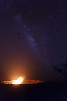Milky Way Prints: USA, Hawaii, The Big Island, Hawaii Volcanoes National Park (UNESCO Site)