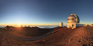 Volcanic Landscape Prints: USA, Hawaii, The Big Island, Mauna Kea Observatory (4200m)