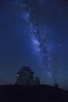 Nightscape Prints: USA, Hawaii, The Big Island, Mauna Kea Observatory (4200m), Gemini Northern Telescope