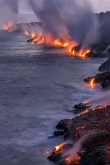 Images Dated 12th October 2021: USA, Hawaii, Big Island, Puu Oo Volcano