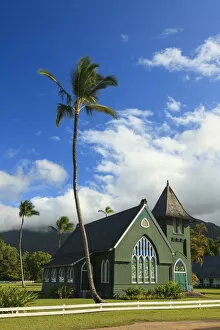 USA, Hawaii, Kauai, Hanalei, Waioli Huiia Church