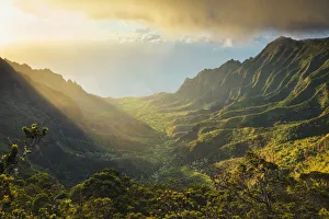 Kauai Prints: USA, Hawaii, Kauai, Na Pali Coast, Kalalau Valley