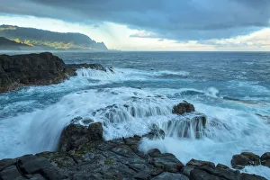 Images Dated 19th July 2018: USA, Hawaii, Kauai, North Shore, Queens Bath