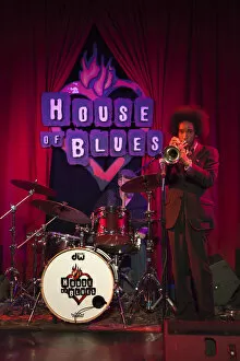 Music Gallery: USA, Illinois, Chicago. Band performing at the House of Blues