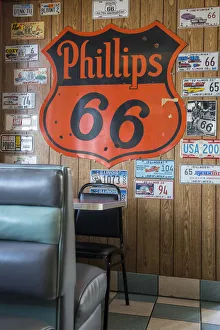 Roadside Prints: USA, Illinois, Midwest, Springfield, Route 66, Cozy Dog Drive In