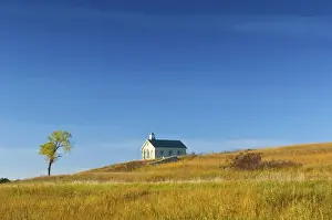 School Prints: USA, Kansas, Chase County, Tallgrass Prairie National Preserve, Flint Hills, Lower
