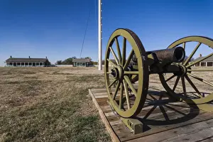 Great Plains Prints: USA, Kansas, Larned, Fort Larned National Historic Site, mid-19th century military