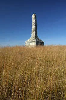 USA, Kansas, Morris County, Council Grove, Flint Hills, Monument To The Unknown Kanza