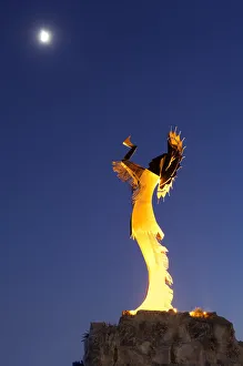USA, Kansas, Wichita, Keeper Of The Plains Sculpture, Keeper Of The Plains Plaza