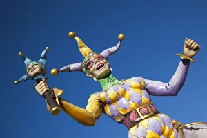 Images Dated 1st March 2010: USA, Louisiana, New Orleans, Riverwalk, Mardi Gras jester statue