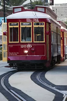 Images Dated 1st March 2010: USA, Louisiana, New Orleans, streetcars, Canal Street