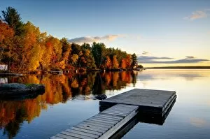 Sun Set Gallery: USA, Maine, Baxter State Park, Lake Millinocket