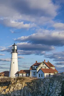 Images Dated 18th April 2018: USA, Maine, Cape Elizabeth, Portland Head Light lighthouse