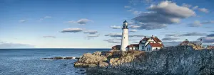 Eastern Usa Prints: USA, Maine, Cape Elizabeth, Portland Head Light lighthouse