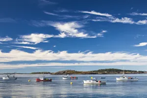 Images Dated 27th September 2018: USA, Maine, Lubec, fishing boats in Lubec Harbor