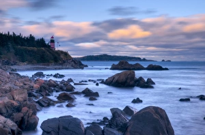 Light Houses Collection: USA, Maine, Lubec, West Quoddy Lighthouse
