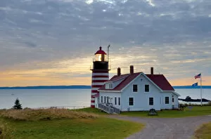 Images Dated 7th December 2009: USA, Maine, Lubec, West Quoddy Lighthouse