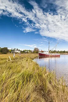 Northeastern Prints: USA, Maine, Millbridge, fishing boat