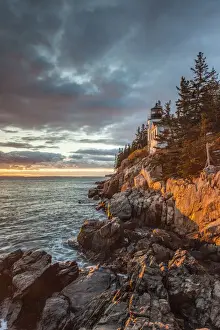 USA, Maine, Mt. Desert Island, Acadia National Park, Bass Harbor, Bass Harbor Head