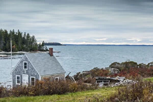 USA, Maine, Stonington, lobster shack