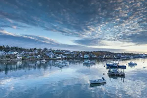 New England Collection: USA, Maine, Stonington, Stonington Harbor, dawn