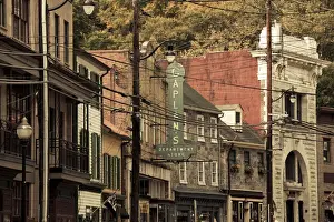 Maryland Prints: USA, Maryland, Ellicott City, former mill town, now antique center