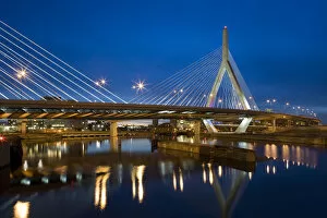 Images Dated 15th October 2008: USA, Massachusetts, Boston, The Zakim Bridge