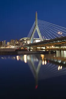 Images Dated 15th October 2008: USA, Massachusetts, Boston, The Zakim Bridge
