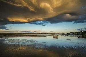 North Shore Prints: USA, Massachusetts, Cape Ann, Annisquam, late summer sunrise, Annisquam River