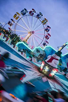 Images Dated 21st March 2016: USA, Massachusetts, Cape Ann, Gloucester, annual Saint Peters Fiesta, carnival rides