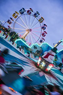 USA, Massachusetts, Cape Ann, Gloucester, annual Saint Peters Fiesta, carnival rides