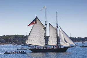 USA, Massachusetts, Cape Ann, Gloucester, annual Gloucester Schooner Festival, schooner