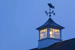 Hyannis Prints: USA, Massachusetts, Cape Cod, Hyannis, Hyannis Inner Harbor, weather vane