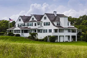 Hyannis Prints: USA, Massachusetts, Cape Cod, Hyannisport, Kennedy family compound