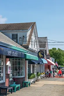 Main Street Prints: USA, Massachusetts, Cape Cod, Lower Cape, Chatham, Main Street