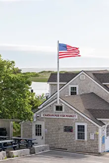 Fish Market Prints: USA, Massachusetts, Cape Cod, Lower Cape, Chatham, Chatham Pier Fish Market