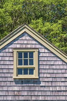 Window Prints: USA, Massachusetts, Cape Cod, Lower Cape, Brewster, Windmill Village, Harris-Black House