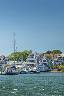 Coastal Town Prints: USA, Massachusetts, Cape Cod, Lower Cape, Harwich, Wychmere Harbor