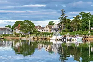 Landing Stage Prints: USA, Massachusetts, Cape Cod, Mid Cape, Hyannis, Hyannis Harbor