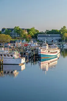 Landing Stage Prints: USA, Massachusetts, Cape Cod, Mid Cape, Hyannis, Hyannis Harbor