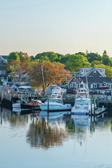 Landing Stage Prints: USA, Massachusetts, Cape Cod, Mid Cape, Hyannis, Hyannis Harbor