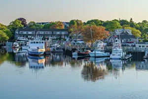 Landing Stage Prints: USA, Massachusetts, Cape Cod, Mid Cape, Hyannis, Hyannis Harbor