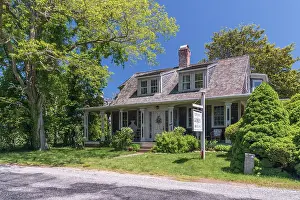 Mid Cape Prints: USA, Massachusetts, Cape Cod, Mid Cape, Yarmouth Port, artist Edward Gorey's House