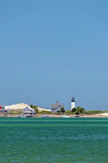 Mid Cape Prints: USA, Massachusetts, Cape Cod, Mid Cape, Sandy Neck Colony, Sandy Neck Lighthouse