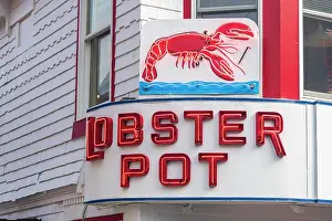 Neon Sign Prints: USA, Massachusetts, Cape Cod, Outer Cape