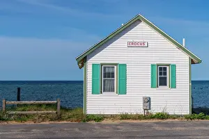 Retro Prints: USA, Massachusetts, Cape Cod, Outer Cape, Truro, Days Cottages